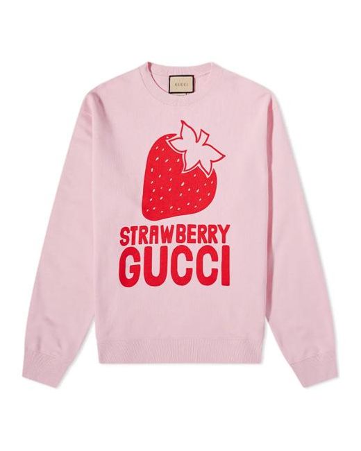 Gucci Pink 'strawberry ' Sweatshirt 'sugar ' for men