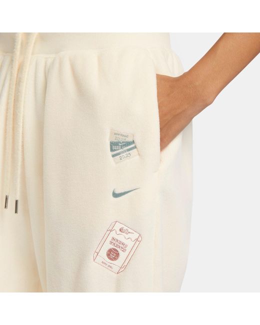 Nike Natural X Naomi Osaka Phoenix Fleece High-waisted Oversized Pants