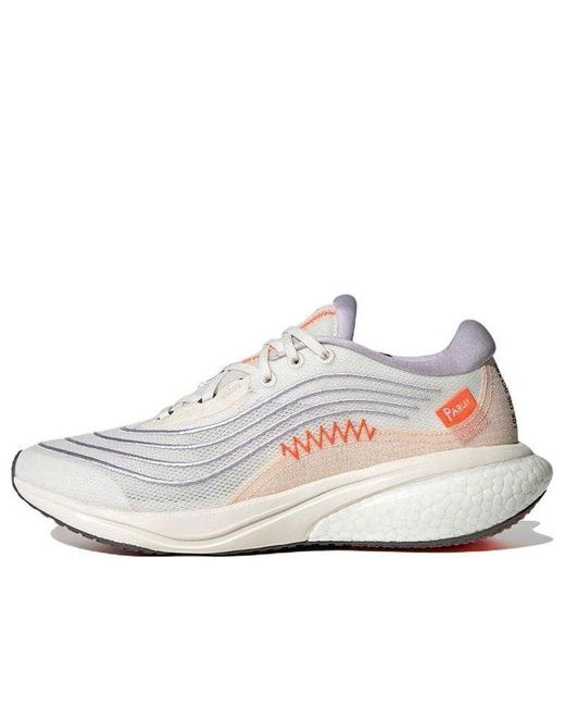 Adidas White Supernova 2.0 X Parley Shoes