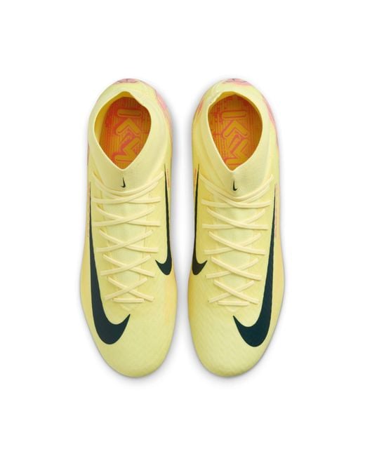 Nike Yellow X Kylian Mbappe Mercurial Superfly Academy Fg Mg 'Light Laser' for men