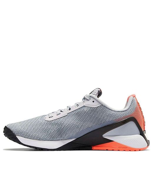 Reebok White Nano X1 Grit Flare' for men