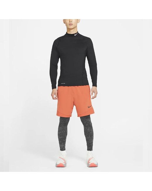 Nike Blue Dri-Fit Pro Sports Training Slim Fit Long Sleeves Gym Clothes for men