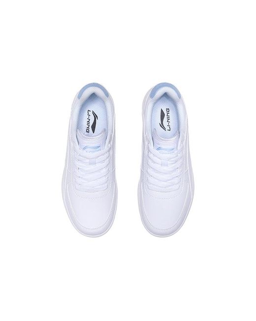 Li-ning White (Wmns) Classic Skateboarding Low