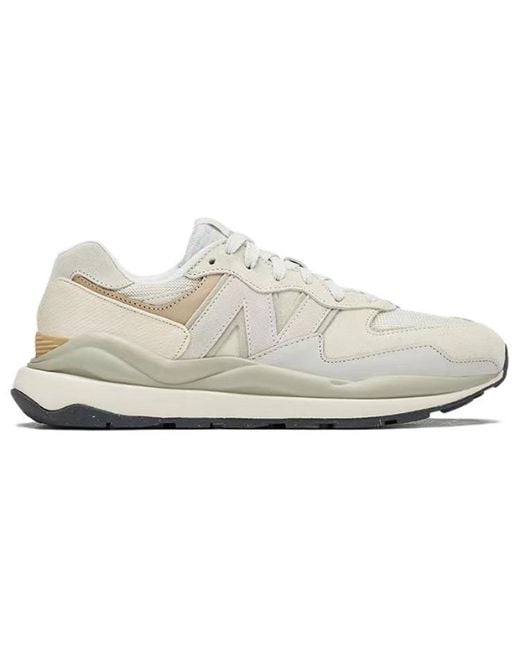 New Balance White 5740 Velvet Canvas Moonbeam for men