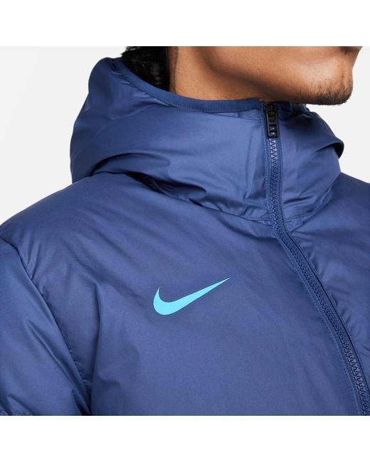 Nike Blue 2022-2023 England Strike Storm Down Jacket for men