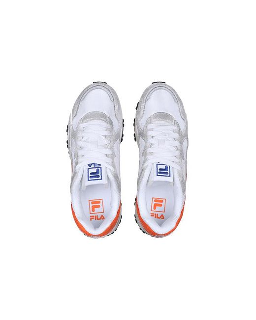 Fila White Zagato Washing Low Top Running Shoes for men