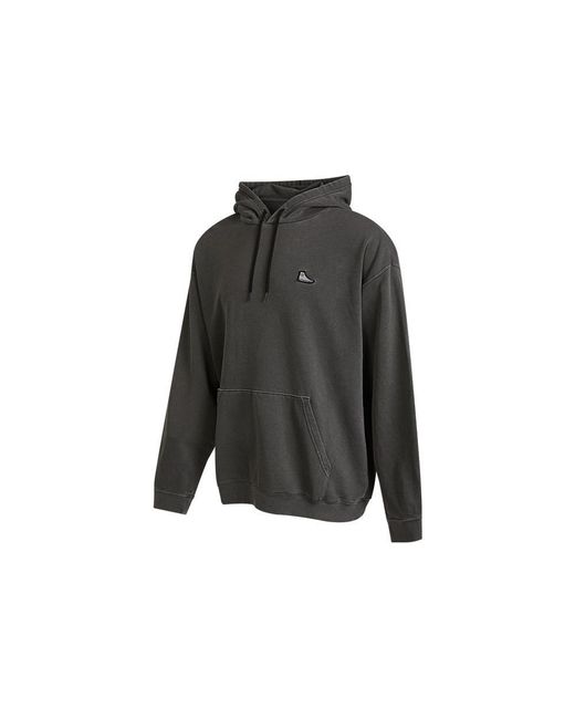 Converse Gray Go-To Chuck Taylor Sneaker Patch Loose Fit Hoodie for men