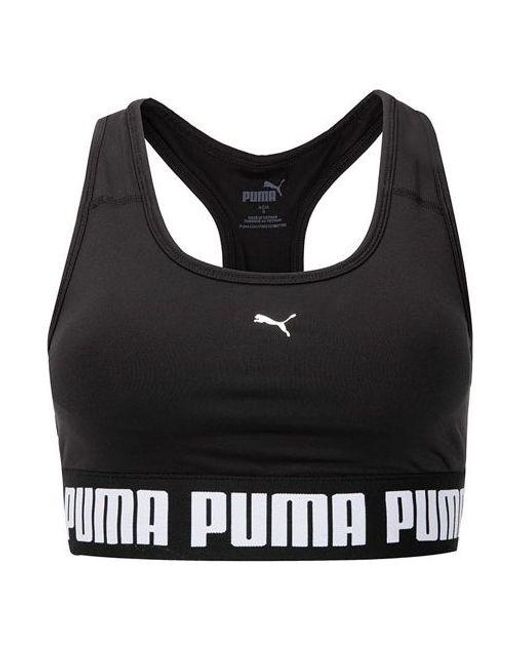 PUMA Black (Wmns) Training Strong Bra Top Medium Support