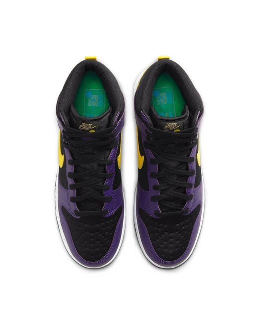 Nike Blue Dunk High Premium Emb 'Lakers' for men