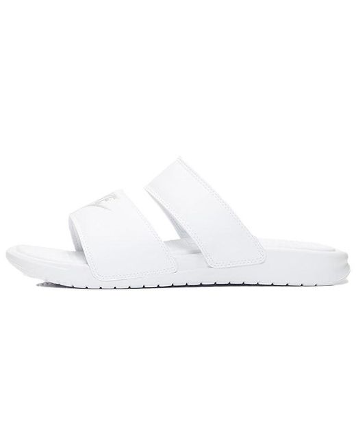 Nike White (Wmns) Benassi Duo Ultra Slide