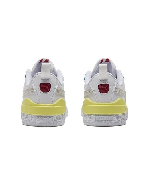PUMA White Suede Bloc Pear' for men
