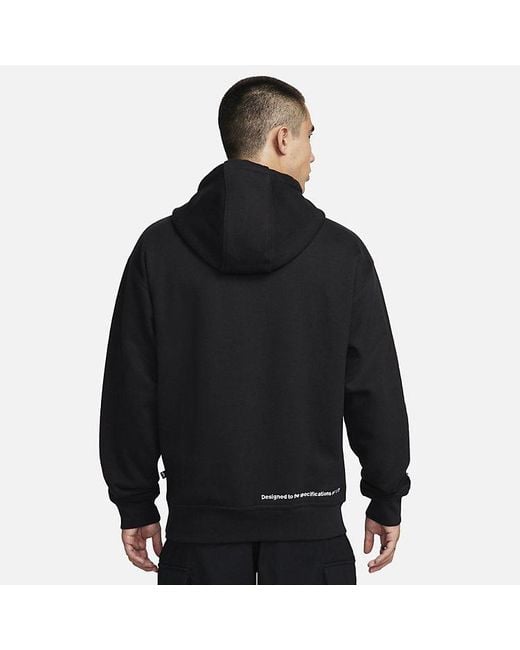 Nike Black Sb X Yuto Graphic Fleece Pullover Hoodie for men