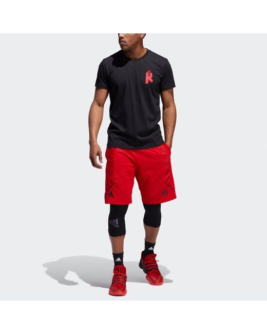 Adidas Red Ros C365 Short Casual Sports Breathable Basketball Shorts for men