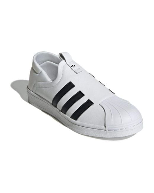 Adidas White (Wmns) Superstar Slip-On 'Cloud'