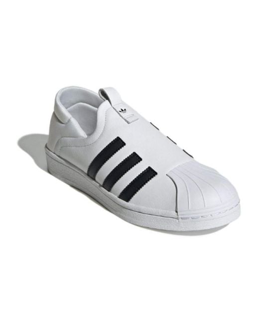 Adidas White (Wmns) Superstar Slip-On 'Cloud'