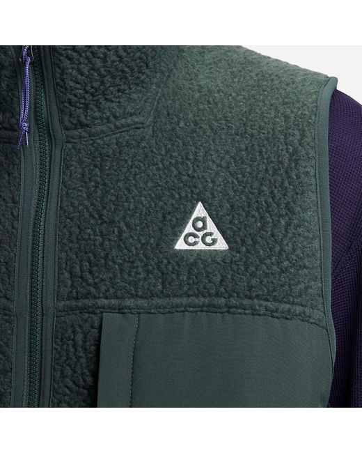 Nike Green Acg Arctic Wolf Vest for men