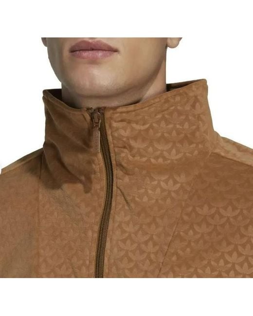 Adidas Brown Originals Funnel Velour for men