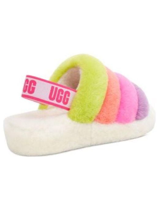 Ugg Pink (Wmns) Fluff Yeah Slide Taffy Multi'