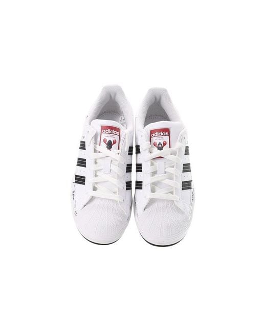 Adidas White Philip Colbert X Superstar 'Save The Lobster' for men