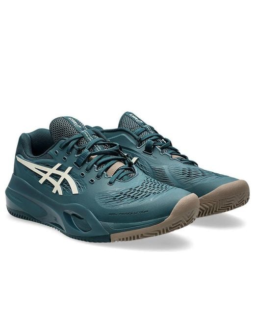 Asics Blue Gel-Resolution X Clay 'Saxon Birch' for men