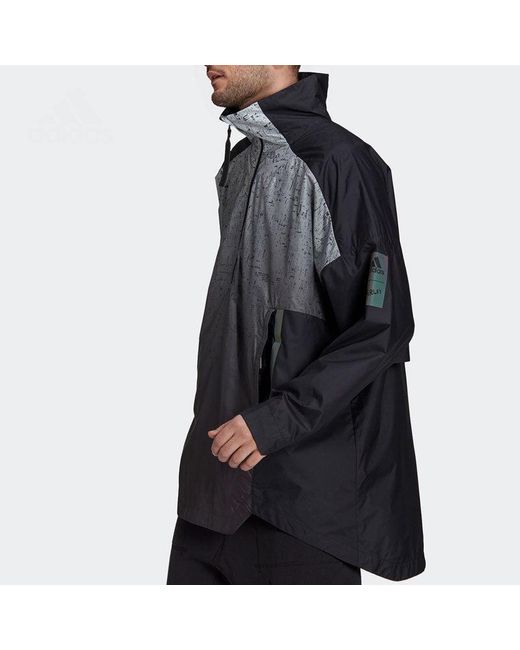 Adidas Black Myshelter Wind Ready Jacket Halo' for men