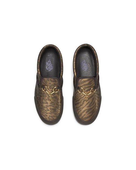 Vans Brown Needles X Vault Classic Slip-On V 'Animal Print for men