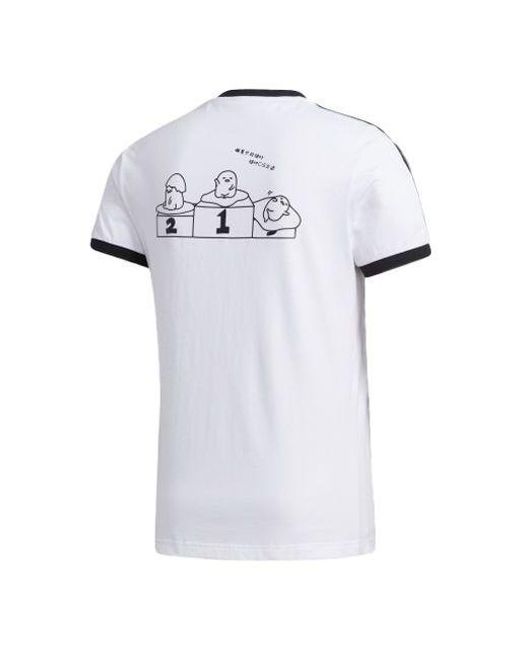 Adidas White Neo Crossover Sports Short Sleeve for men