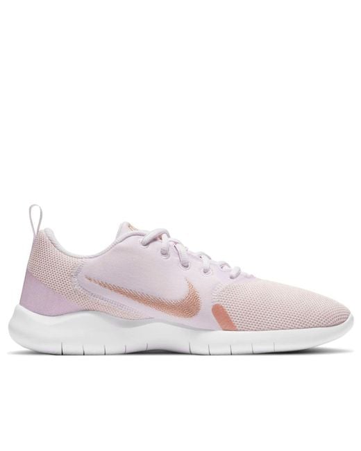 Nike White (Wmns) Flex Experience Run 10 'Champagne Metallic Bronze'