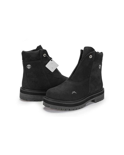 Timberland Black (Wmns) X A Cold Wall 6 Inch Premium Side Zip Boot 'Jet Nubuck'