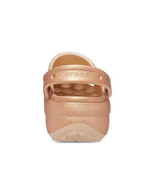 CROCSTM Brown (Wmns) Classic Glitter Clogs