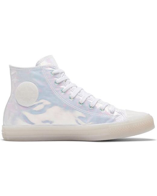 Converse Chuck Taylor All Star Hi Iridescent in White for Men | Lyst
