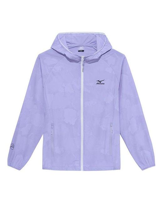 Mizuno Purple Upf50+Logo Outdoor Jacket for men