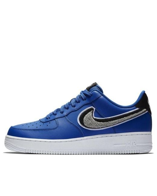 Nike Air Force 1 Low 'chenille Swoosh' in Blue for Men | Lyst