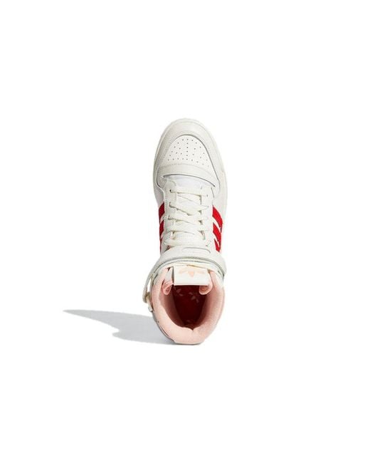 Adidas Pink Originals Forum 84 Hi Shoes 'Off Glow Vivid' for men