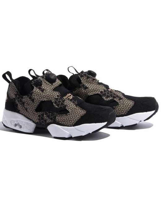 Reebok Black Instapump Fury Running Shoes for men
