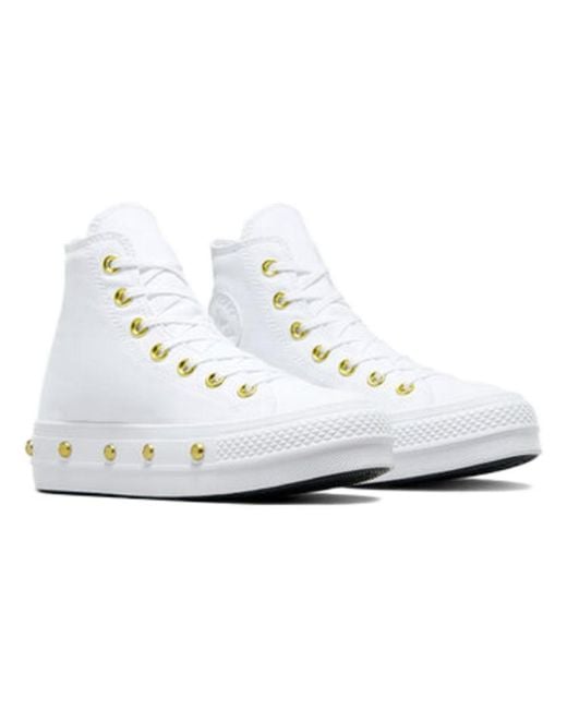 Converse White (Wmns) Chuck Taylor All Star Studded Lift Platform