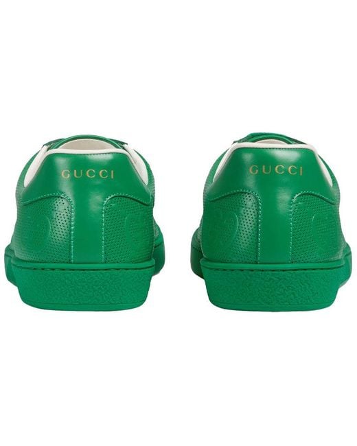 Gucci Green Ace Series G Printing Sports Shoe for men