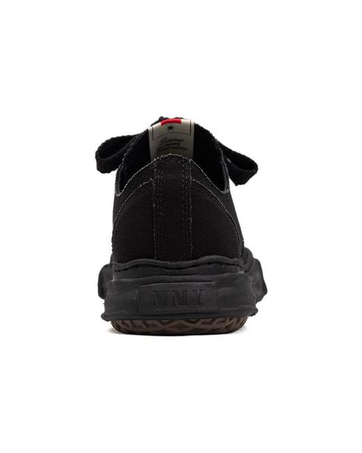 Maison Mihara Yasuhiro Black Peterson Og Sole Canvas Low-Top Sneaker for men