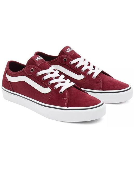 Vans Red Filmore Casual Fashion Skate Shoes for men