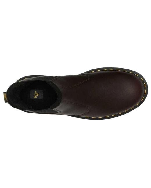 Dr. Martens Black 2976 Warmwair Leather Chelsea Boots 'Dark'