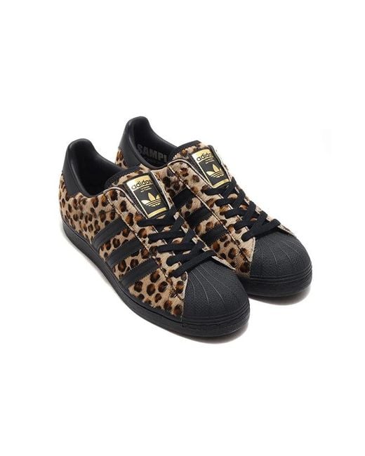 Adidas Brown X Atmos Superstar 'Cheetah' for men