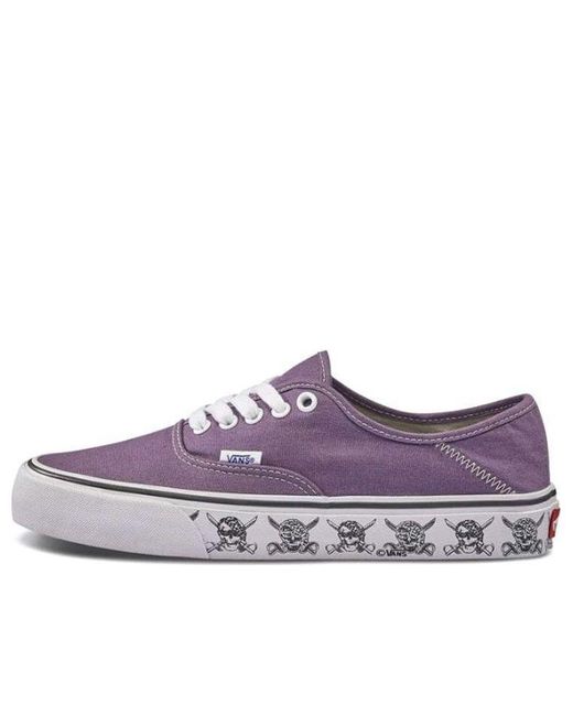 Vans Purple Authentic Sf 'Skulls' for men