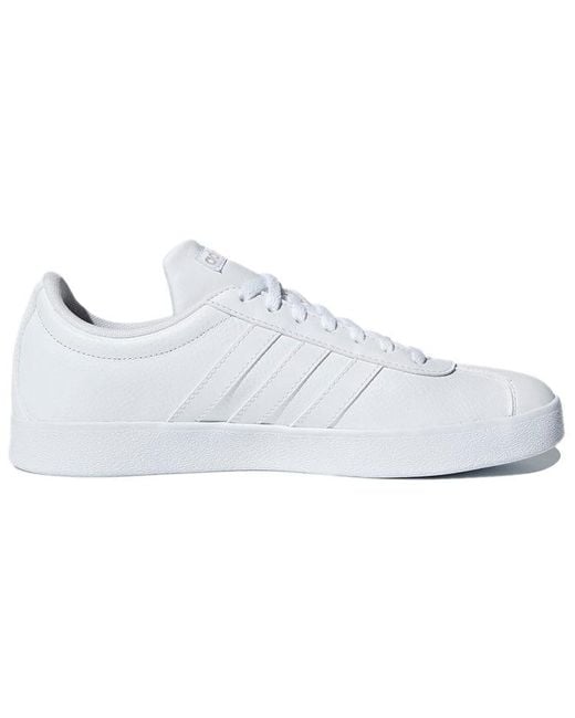 Adidas White Vl Court 2.0 Fitness Shoes