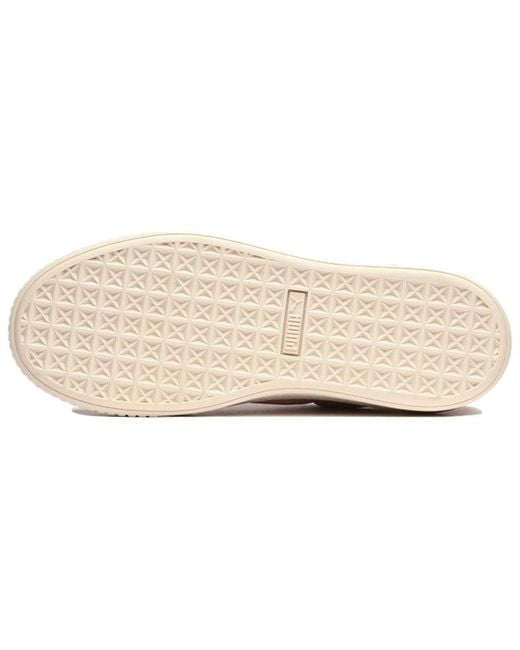 PUMA Pink (Wmns) Suede Platform Satin