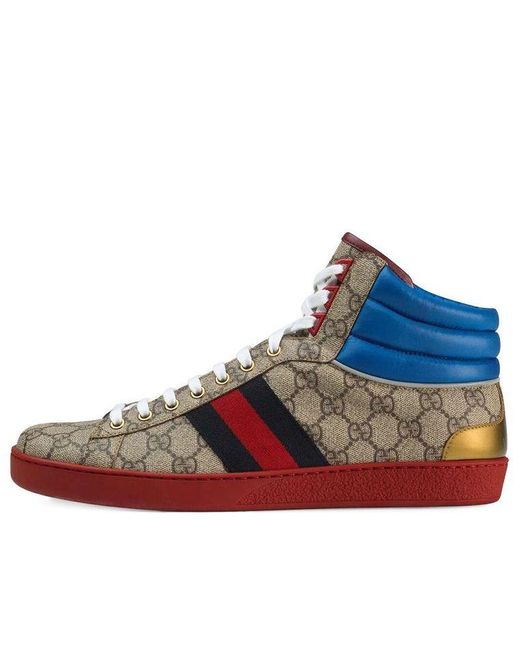 Gucci Blue Ace gg High Top for men