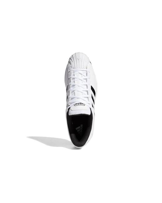 Adidas White Pro Model 2G Low for men