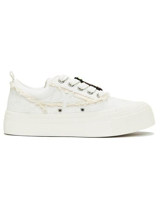KAALIXTO White Skateboarding Canvas Low Coco' for men