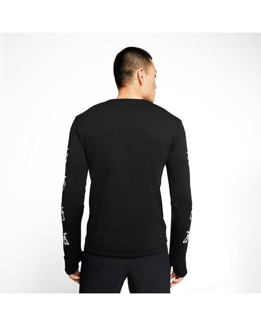 Nike Black Element Sphere Running Top for men