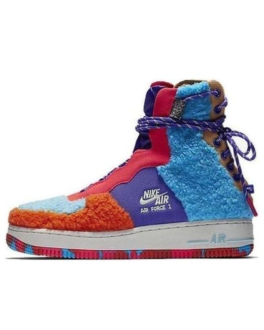 Nike Blue (Wmns) Air Force 1 Rebel Xx 'Colored Sherpa'
