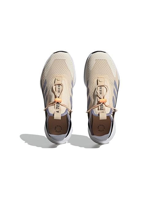 Adidas White Terrex Voyager 21 Slip-On Heat.Rdy Travel Shoes 'Sand Strata' for men